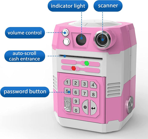 Piggy Bank for Kids, Teen Girls 8-12 Years Old Birthday Toy